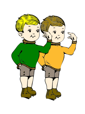 Imaxe de dous nenos. Acceso s actividades do Segundo Ciclo